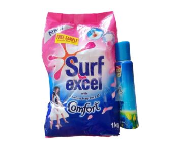 Surf Excel 1kg with FREE Comfort Blue 90ml