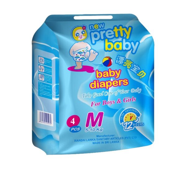 Pretty Baby Diapers – Medium 4pcs